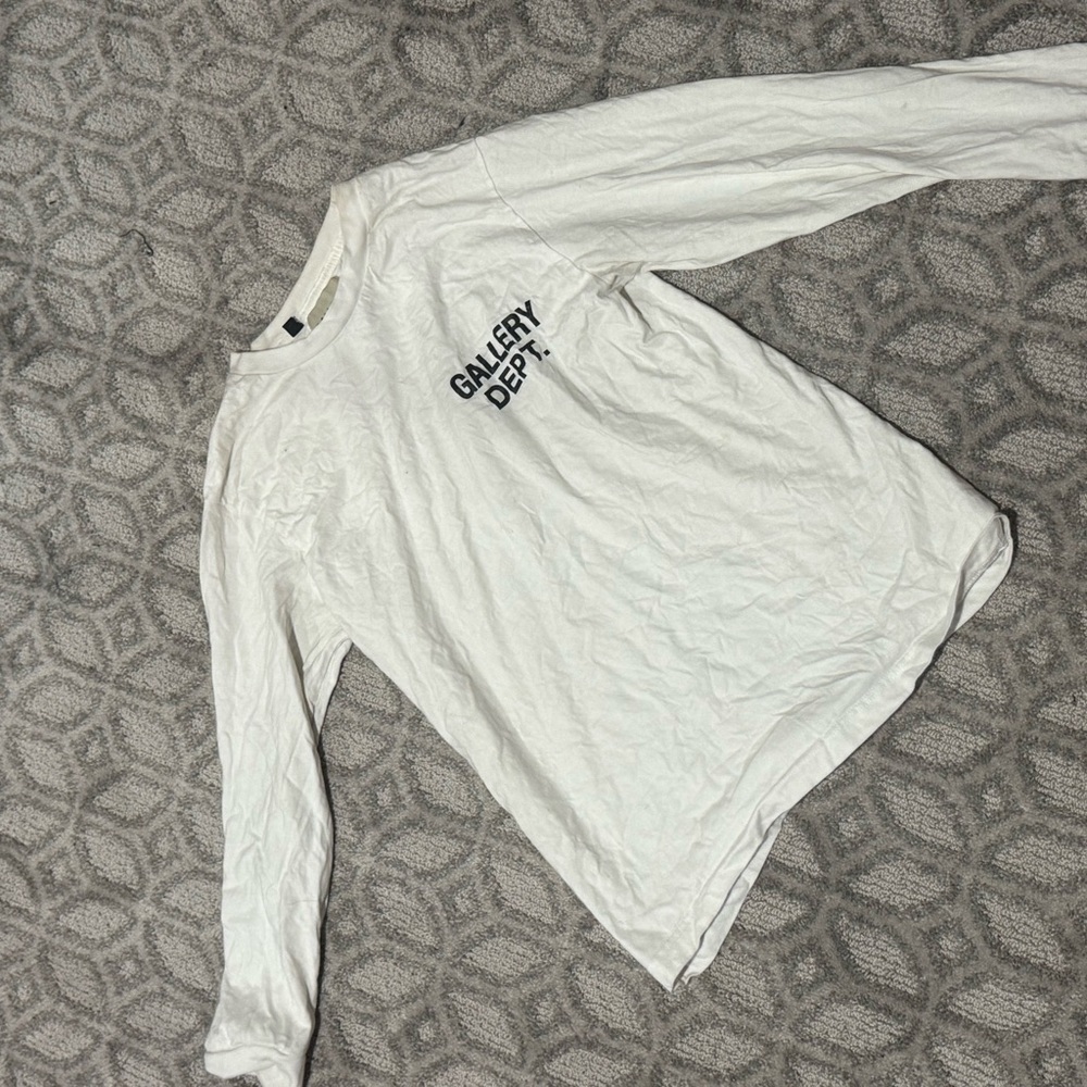 Gallery Dept White Long Sleeve Tee
